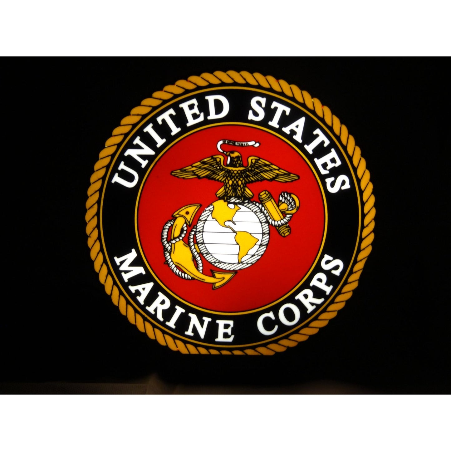United States Marine Corps LED Light-Up Sign Military Decor