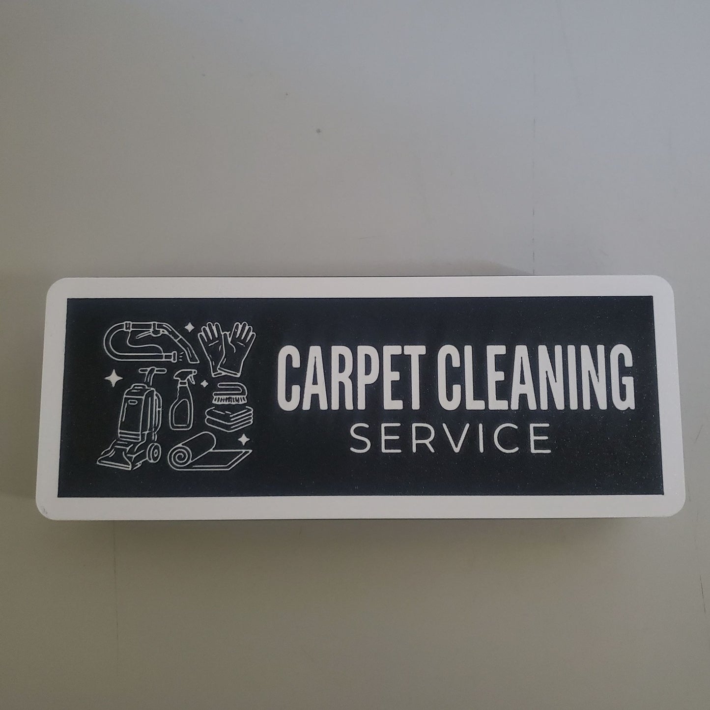 Carpet Cleaning Service Illuminated LED Windshield Light Box Sign | Made in USA