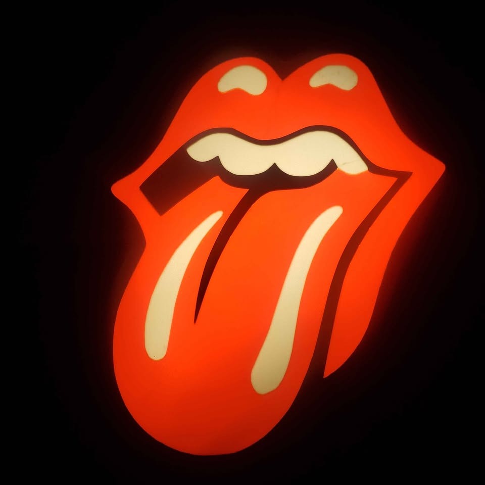 Rolling Stones LED Sign night Light or shelf decor
