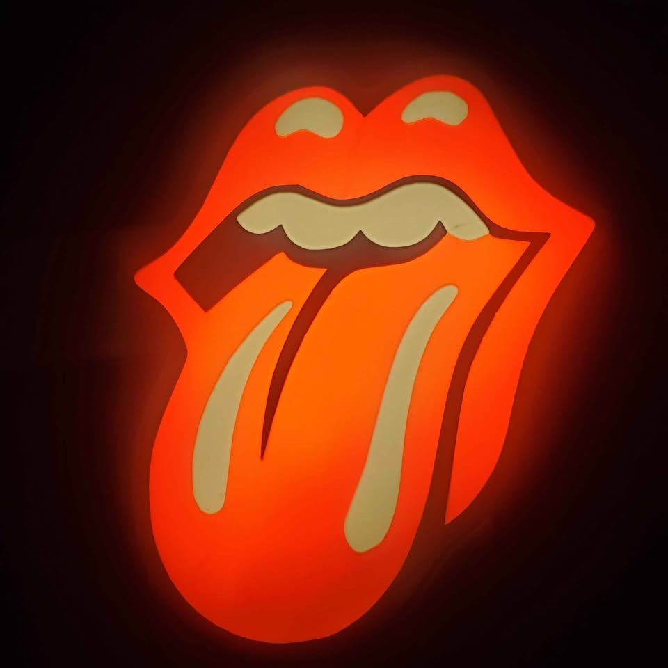 Rolling Stones LED Sign night Light or shelf decor