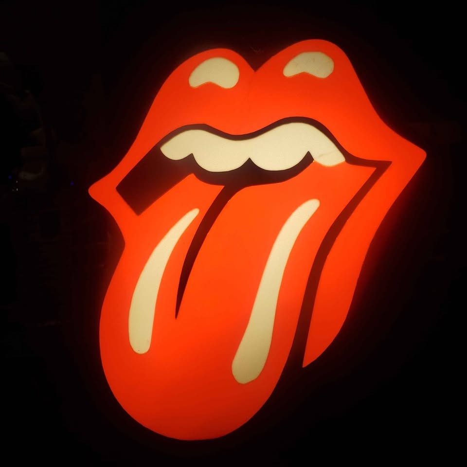Rolling Stones LED Sign night Light or shelf decor