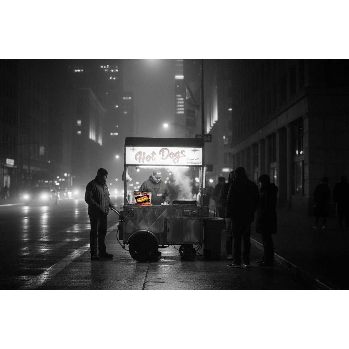 Retro LED Hot Dogs Sign (10"x7") – "Plump & Juicy!" Light-Up Display for Diner, Food Truck & Kitchen Wall Decor