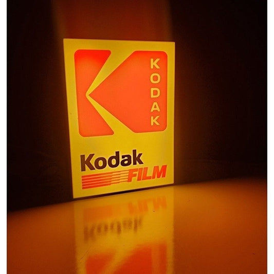 Kodak light up sign with film logo