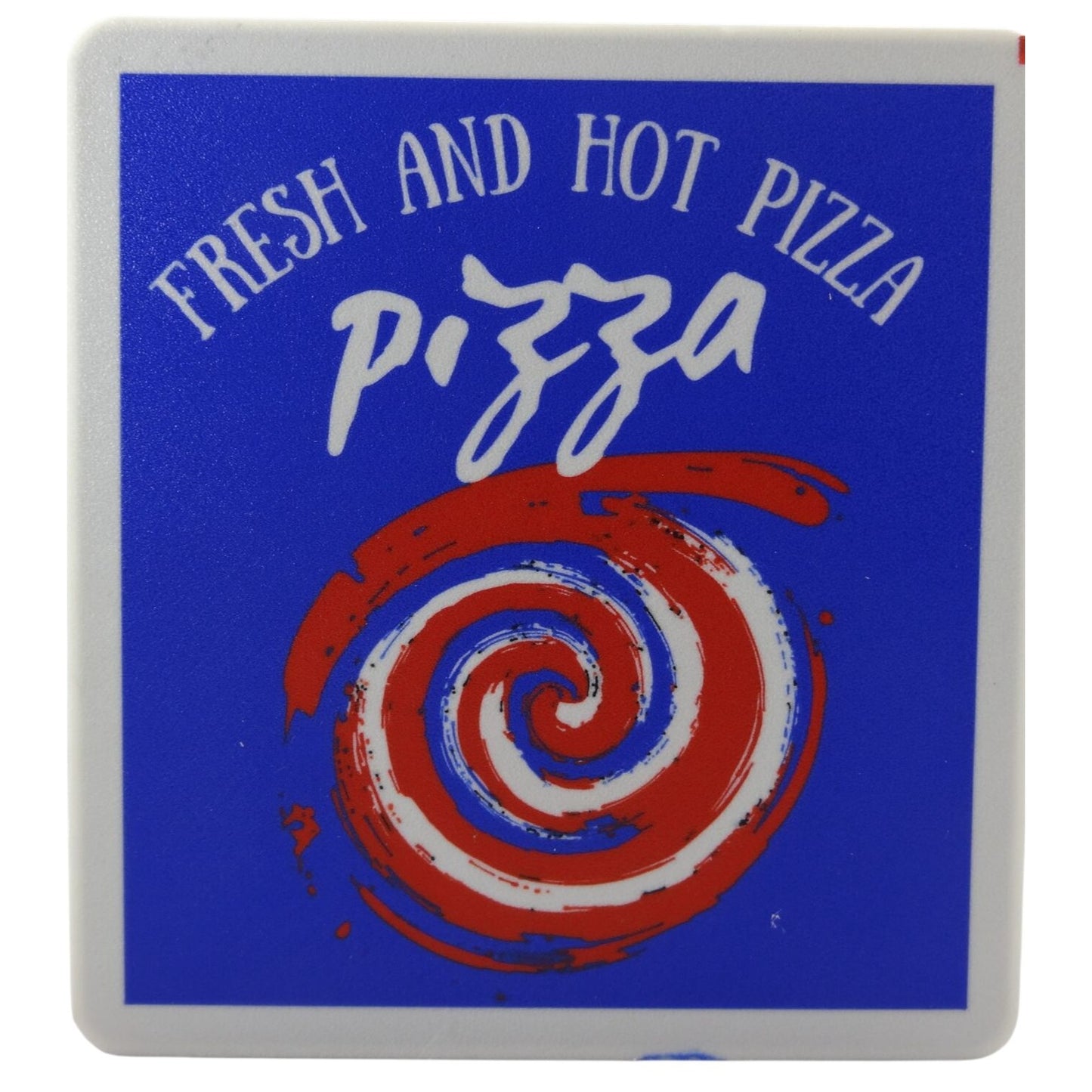"Fresh & Hot" Pizza LED Light-Up Wall Sign (10"x10") – Electric Illuminated Pizzeria Decor, Food Truck Sign & Kitchen Night Light