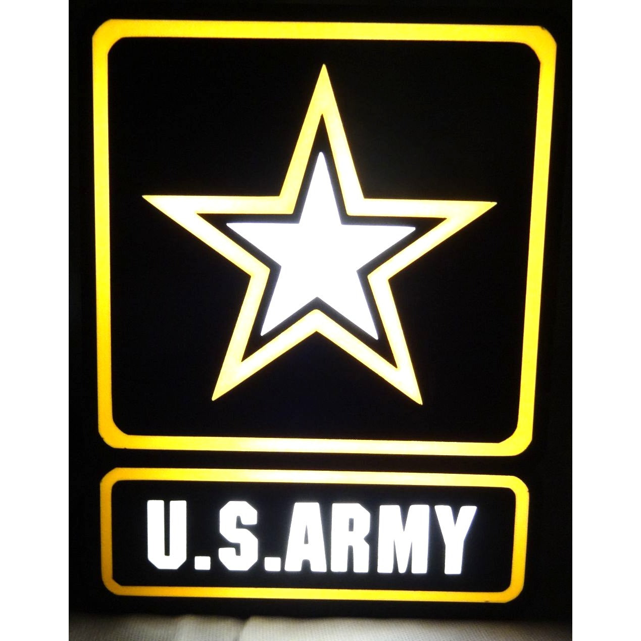 U.S. Army LED Light-Up Wall Sign With USB Power Cable