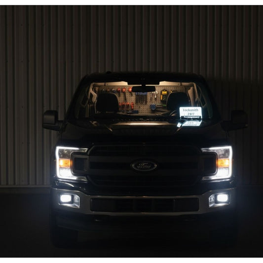 Locksmith 24/7 Emergency Service LED Car Sign (6.5"x4.5") – USB Powered Lighted Vehicle Dashboard Display