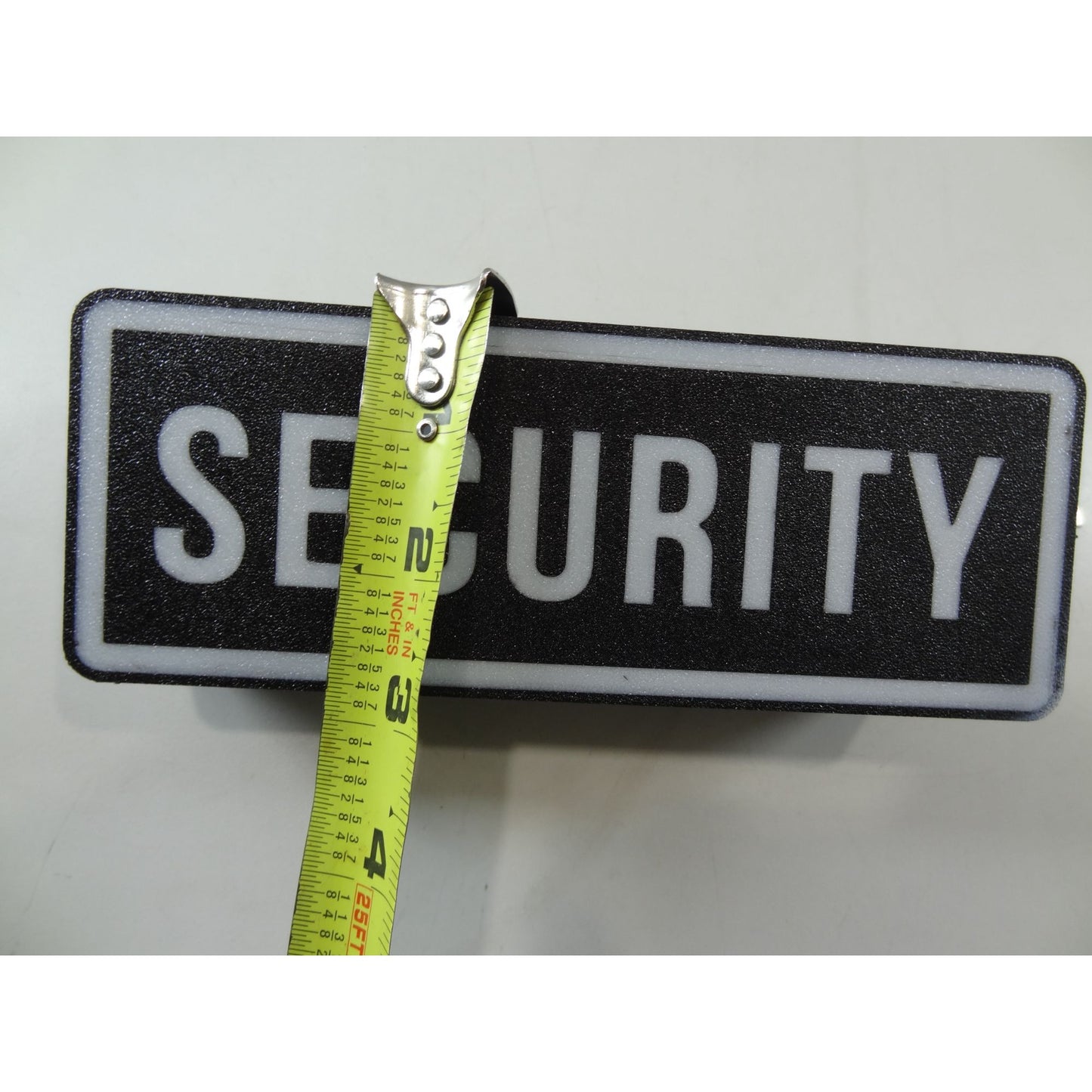 Security LED Car Dashboard Sign (7.5"x3") – Illuminated Patrol Vehicle Plaque for Nighttime Visibility & Private Guard Service