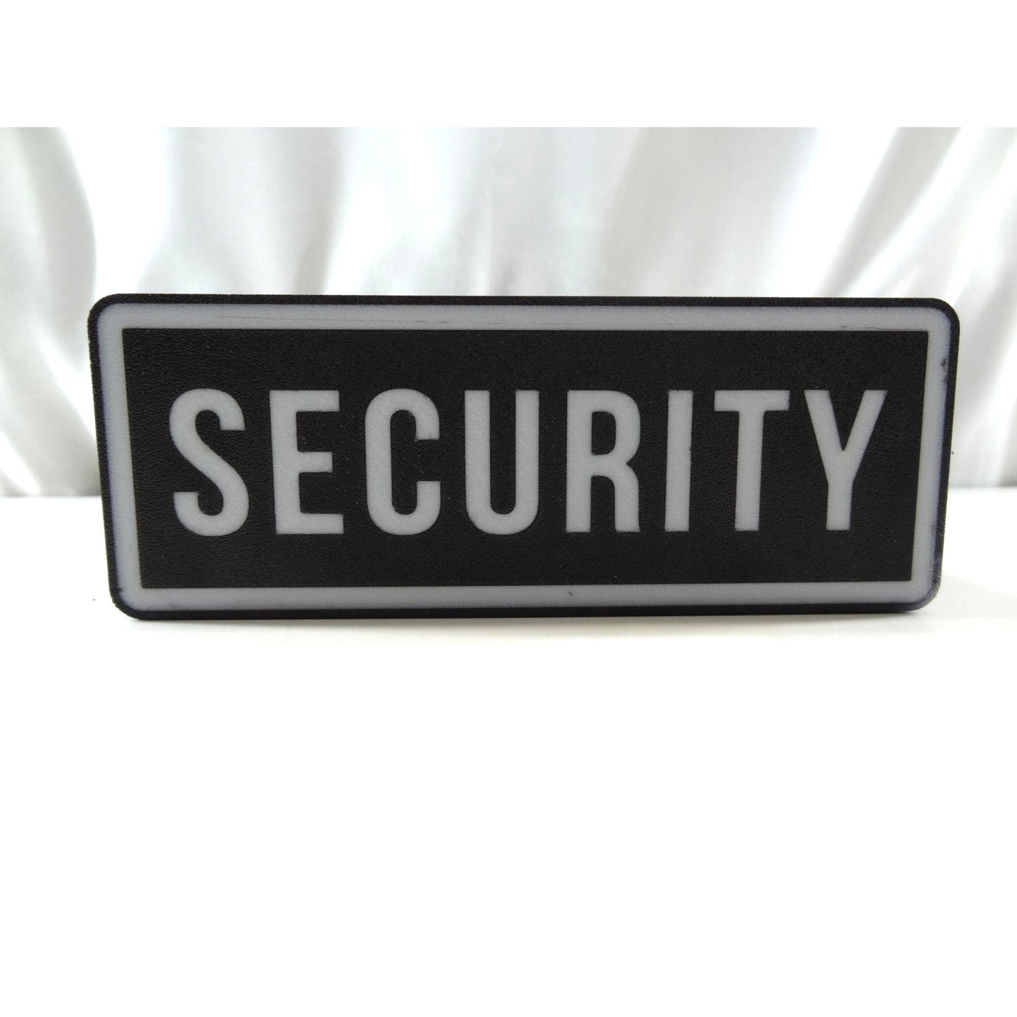 Security LED Car Dashboard Sign (7.5"x3") – Illuminated Patrol Vehicle Plaque for Nighttime Visibility & Private Guard Service
