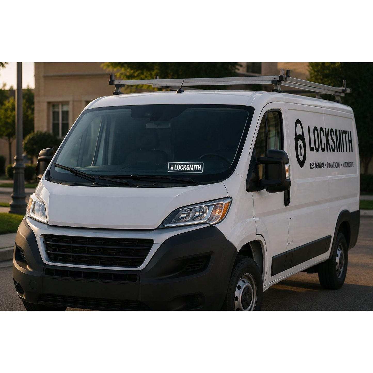 LOCKSMITH LED Sign for Van & Car Dashboard | Made in USA, 5V USB Powered Light Up