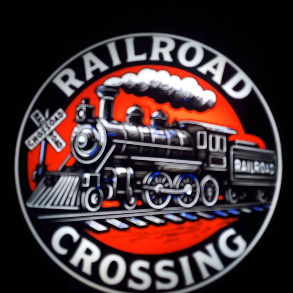 Railroad Crossing Train lighted Sign Decor