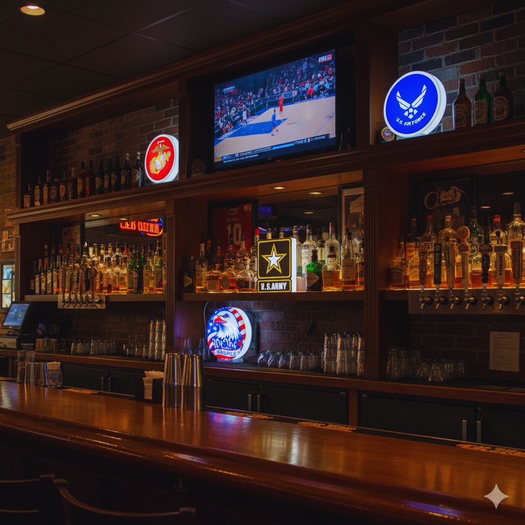 U.S. Army LED Light-Up Wall Sign With USB Power Cable