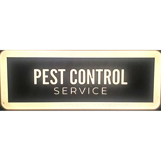 PEST CONTROL LED Sign for Truck & Van Dashboard | Made in USA, 5V USB Powered Light Up