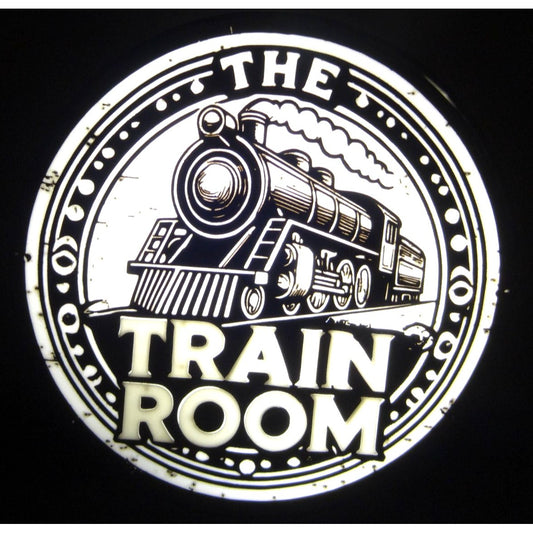 The Train Room LED Light Sign With USB Cord and dimmer switch