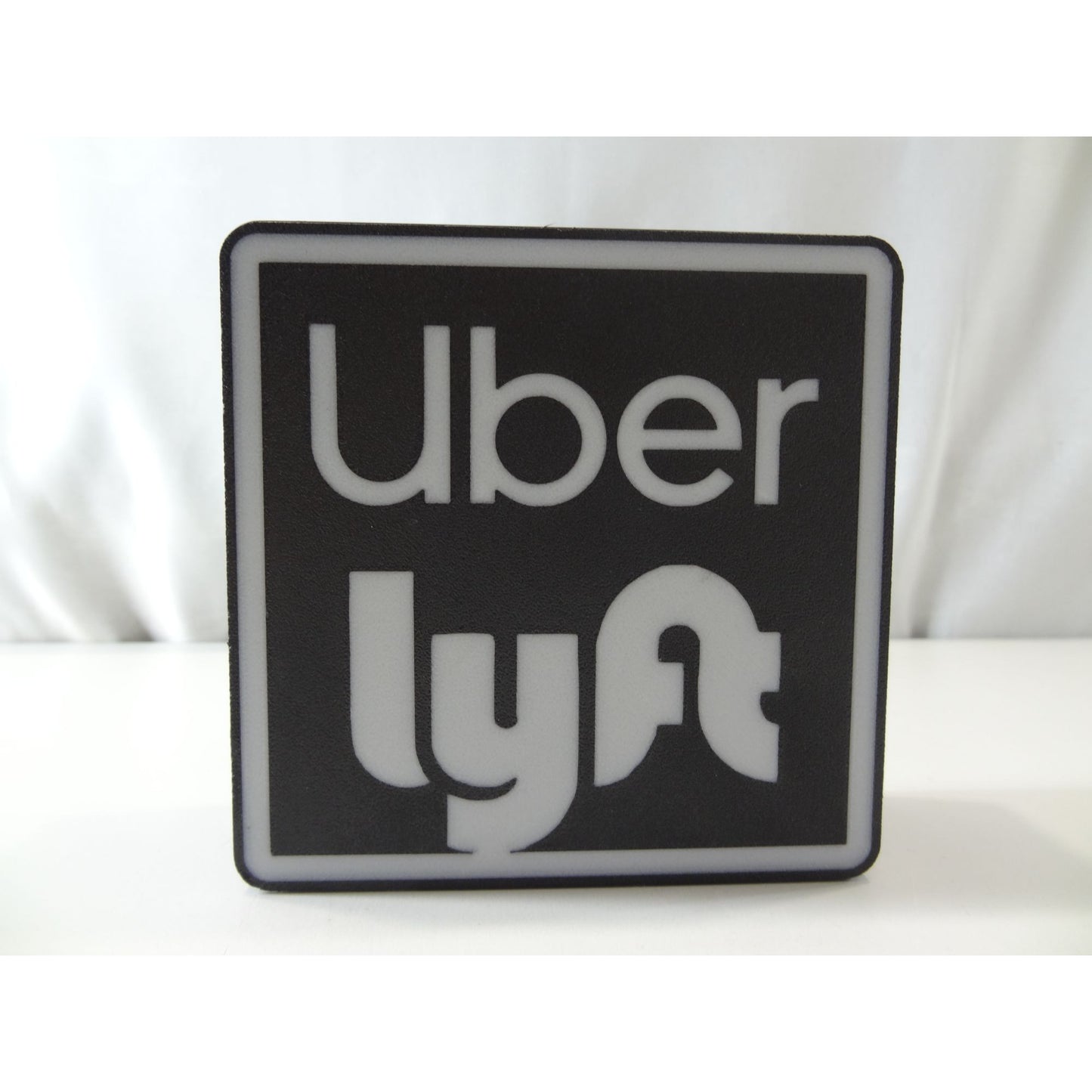 LED Rideshare Light Sign (5"x5") – USB Powered Dashboard Identifier for Night Drivers