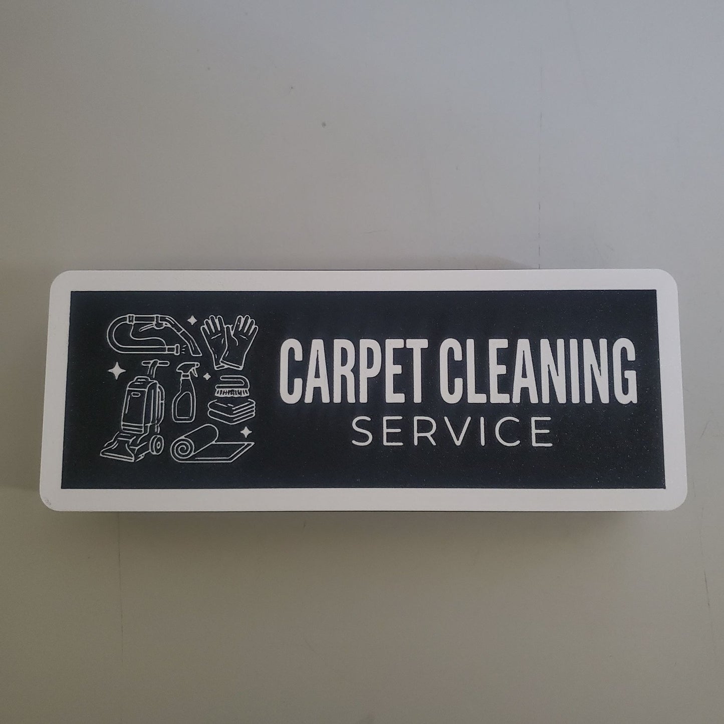 Carpet Cleaning Service Illuminated LED Windshield Light Box Sign | Made in USA